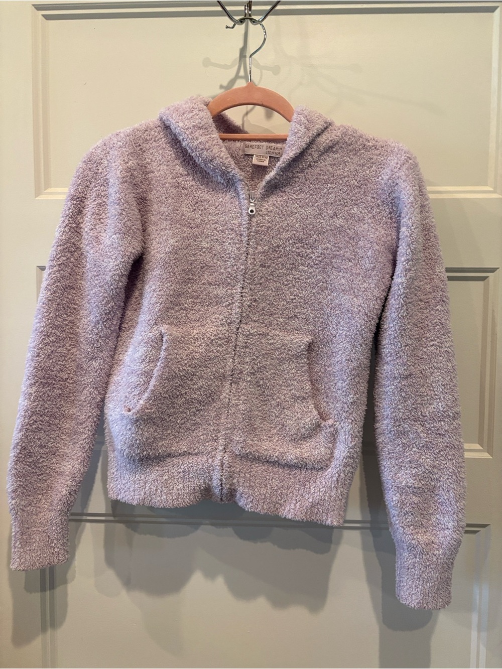 Barefoot Dreams Lilac Plush Zip Hoodie Sweater